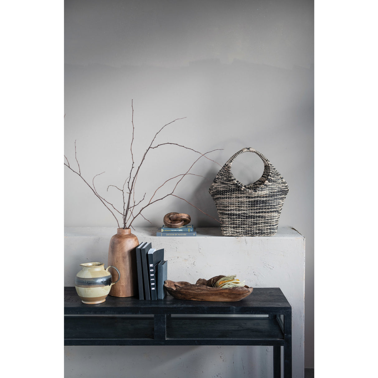 Walnut Stain Paulownia Wood Vase