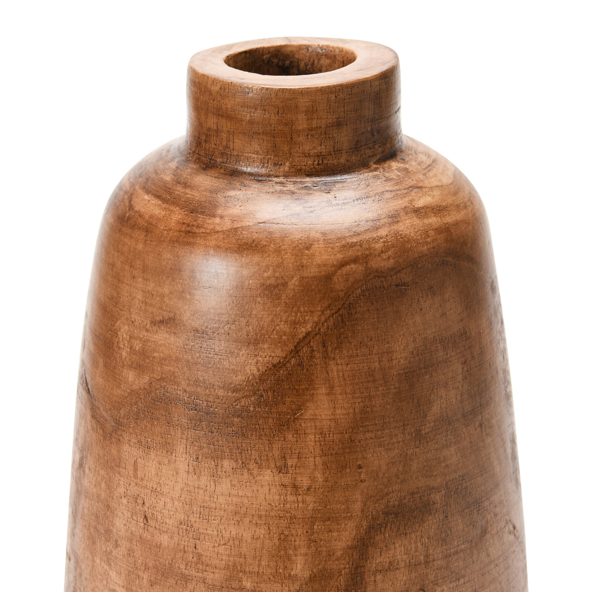 Walnut Stain Paulownia Wood Vase