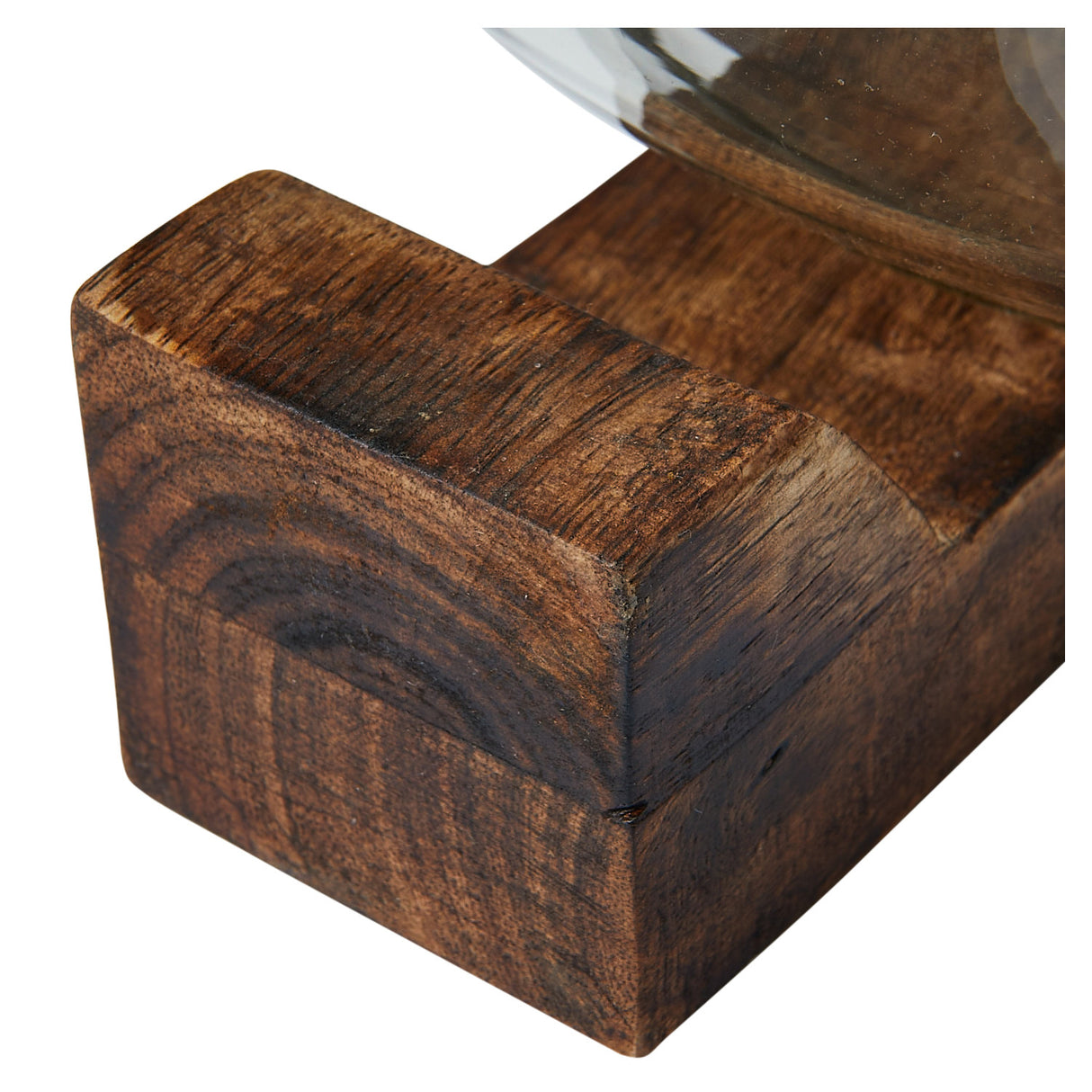 Amarillo Round Glass Huricane Set