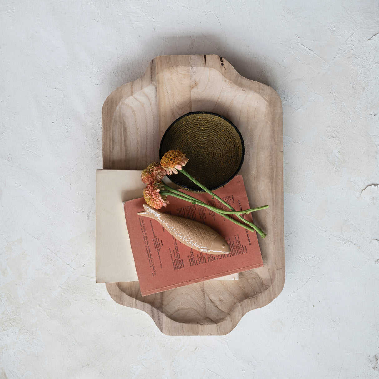 Natural Decorative Paulownia Wood Tray