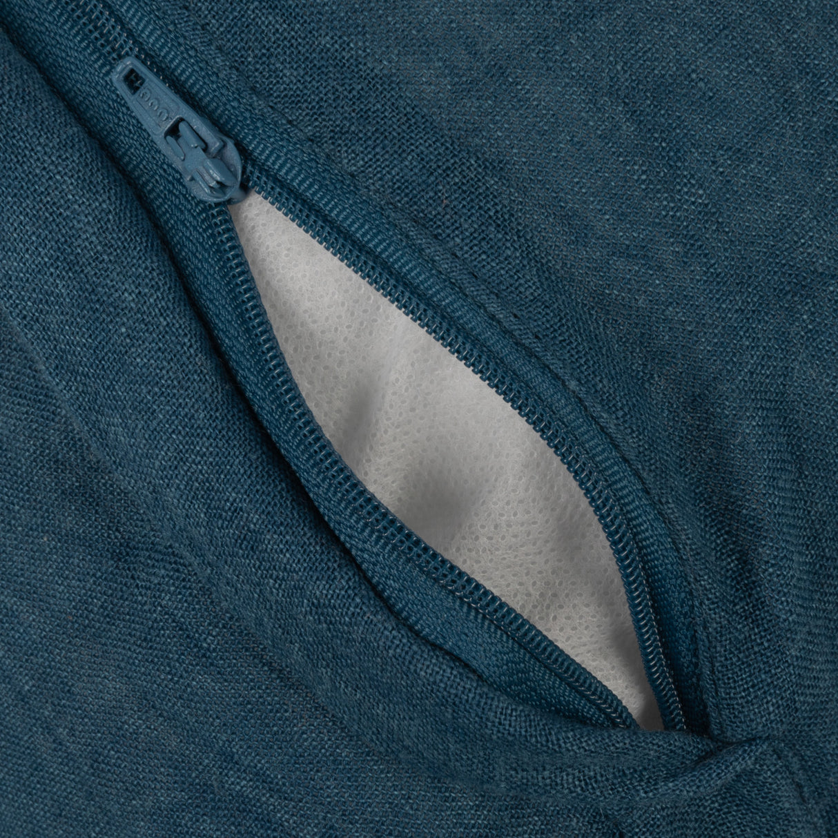 Blue Waves Stonewashed Linen Pillow