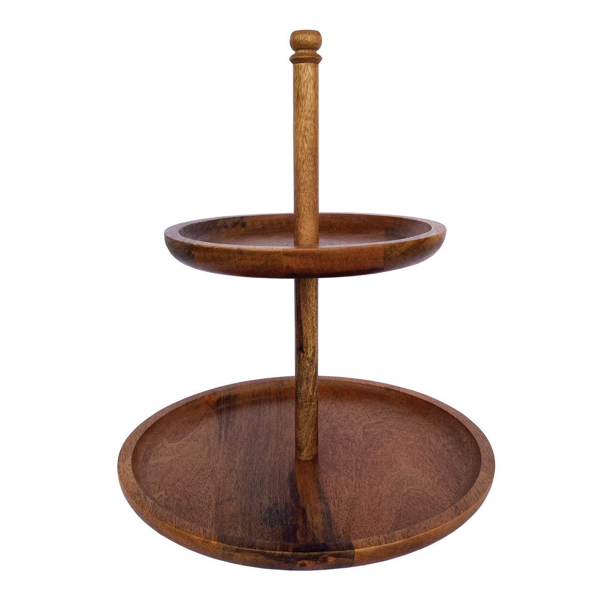 Mango Wood 2-Tier Tray