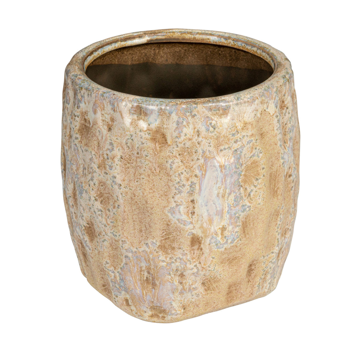 Reactive Glaze Terra-cotta Planter