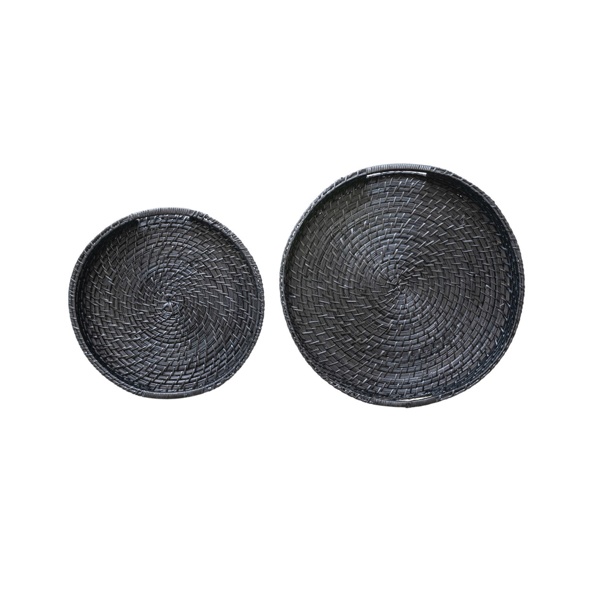 Black Bamboo Trays - 2 Sizes