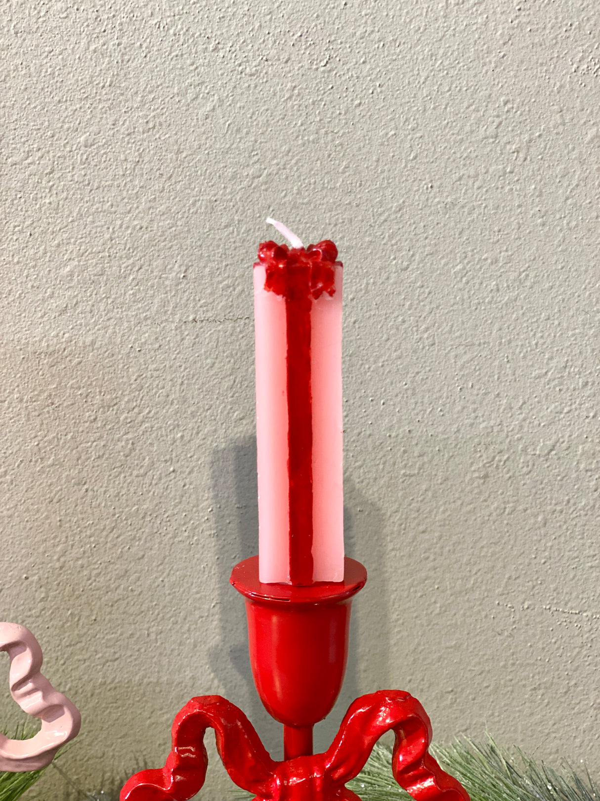 Christmas Gift Unscented Taper Candles Set of 2