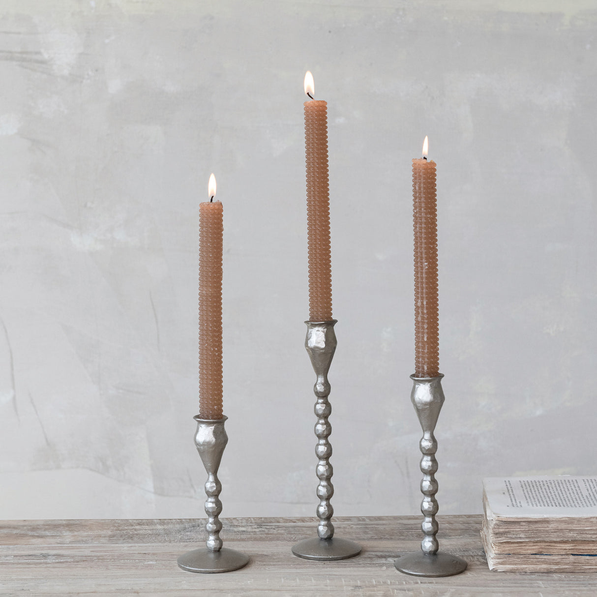 Metal Taper Candleholder -3 Sizes