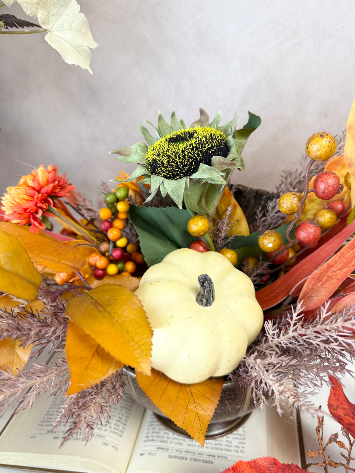 22" Picking the Pumpkin Centerpiece