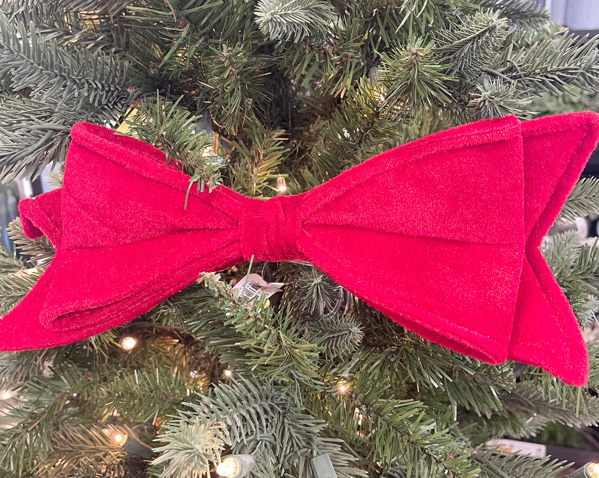 Red Velvet Bow Ornament