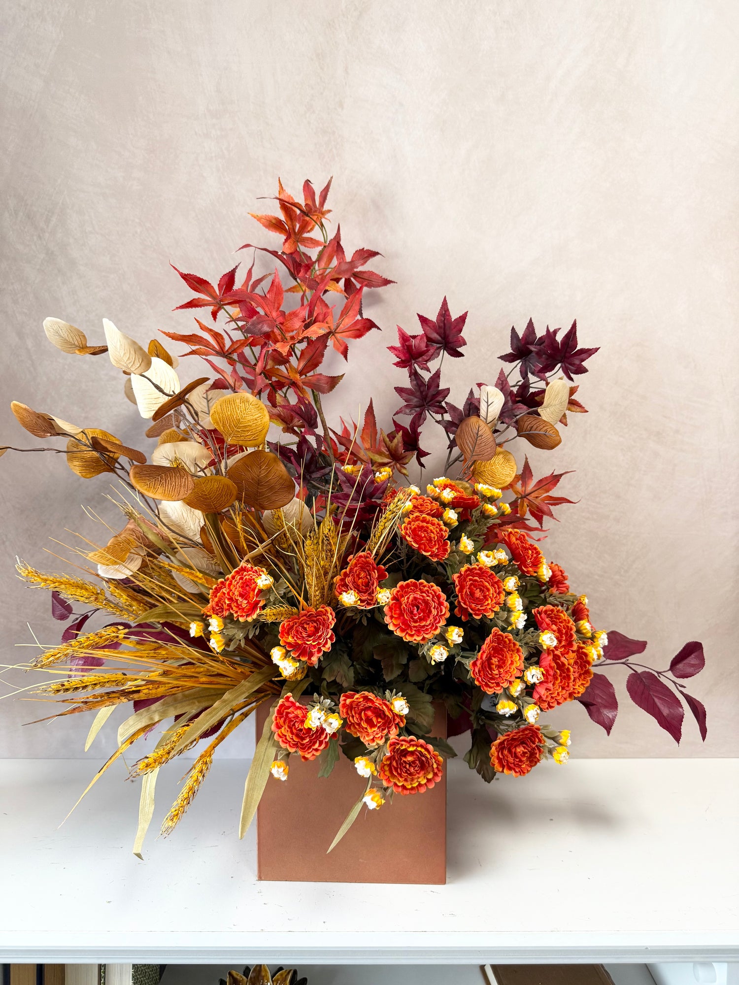 32" Enchanted Autumn Porch Pot