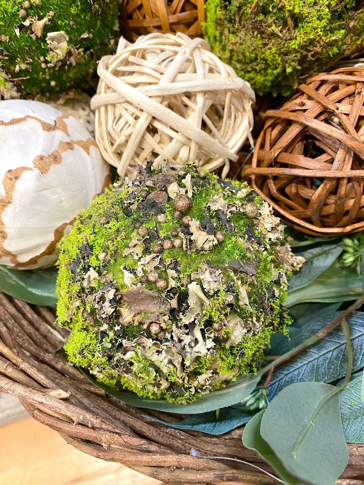 4" Mossy Orb