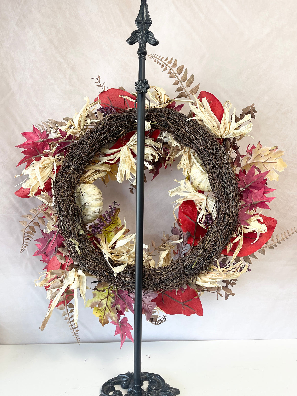 27" Shades of Fall Wreath