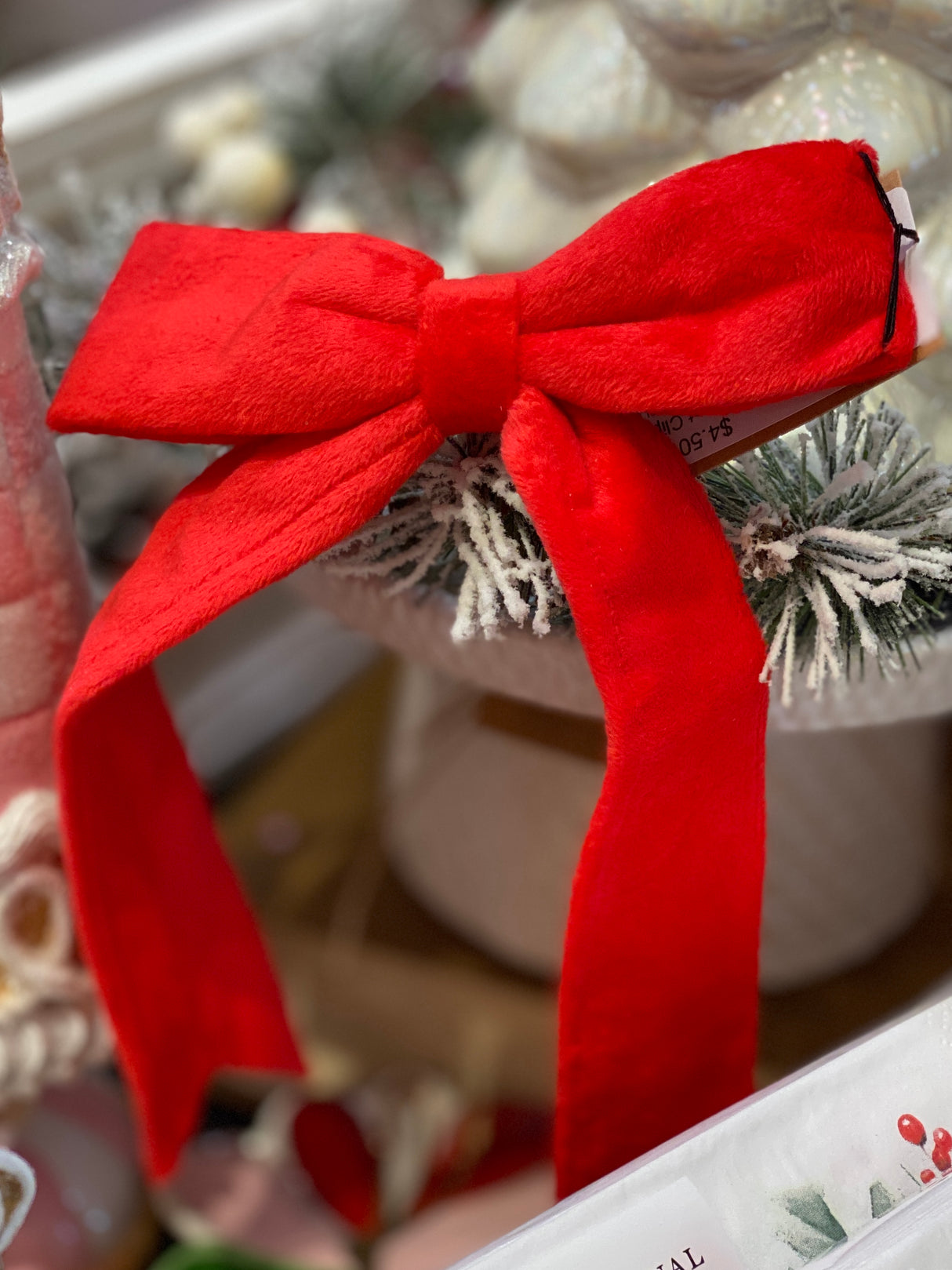 Velvet Clip-on Bow - 3 Colors