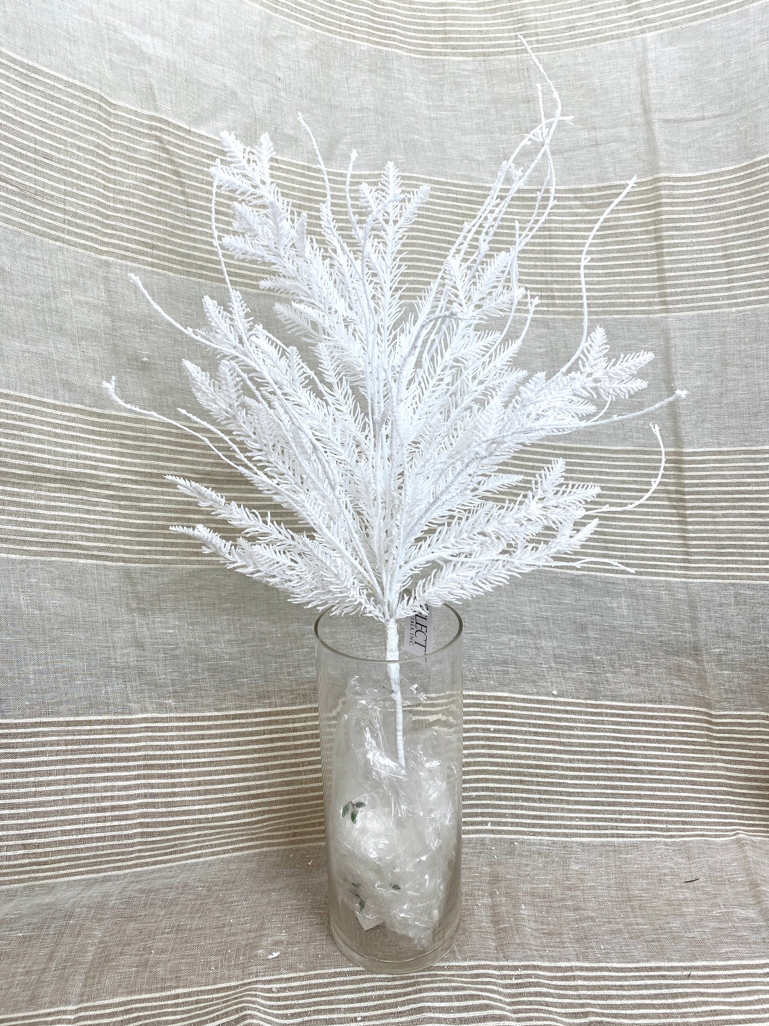 Snow Day Flocked Cedar Spray