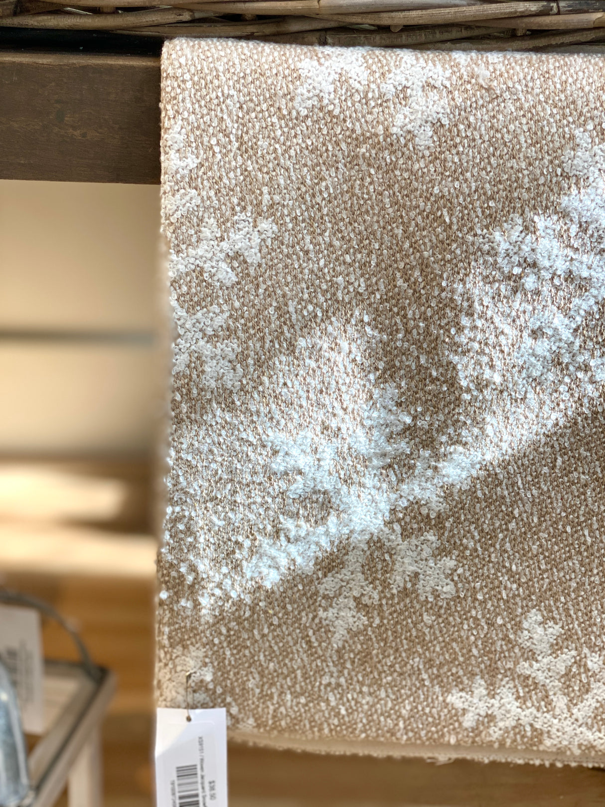 Woven Jacquard Snowflake Table Runner