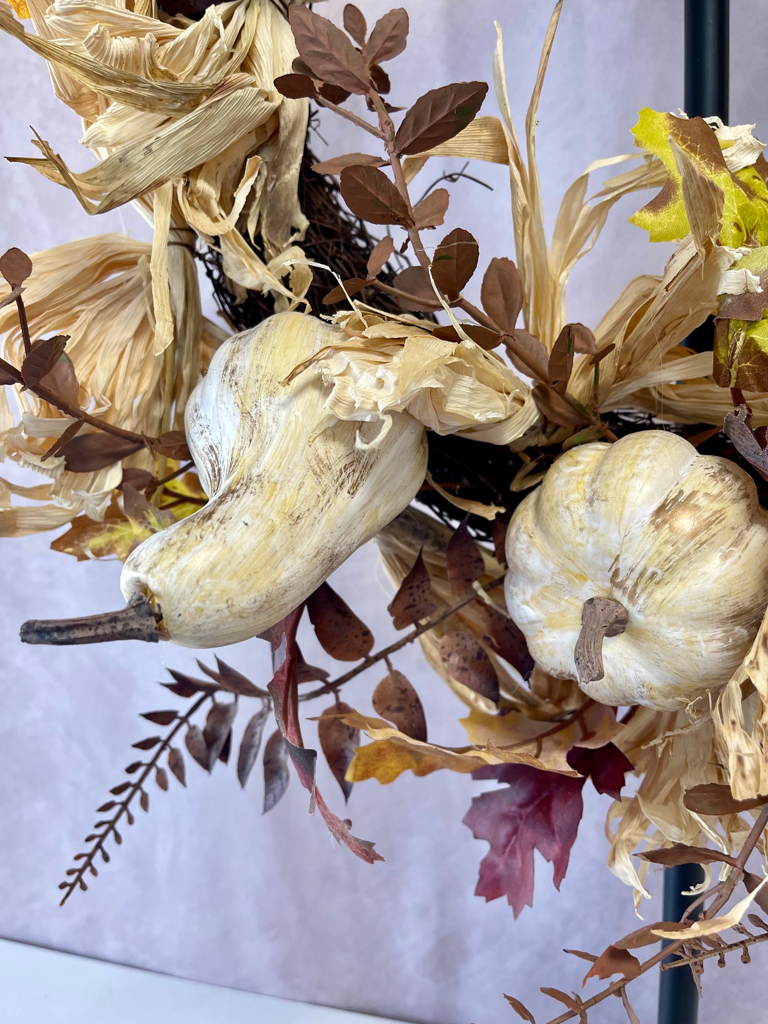 Pumpkin Fern Maple Wreath