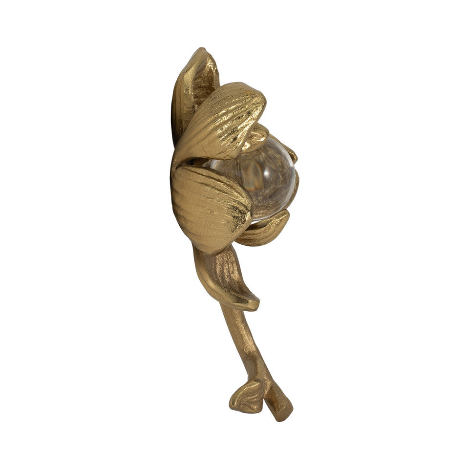 Champagne Darby Metal Flower