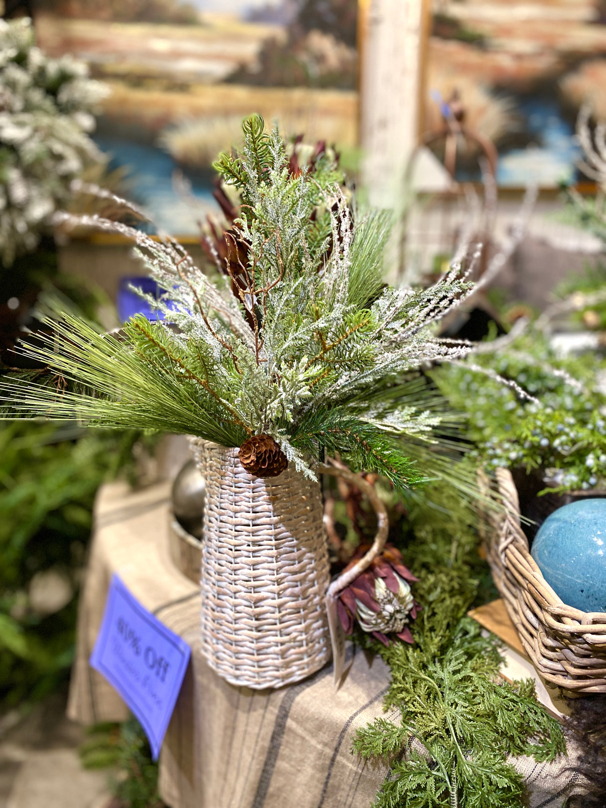 22" Frosted Pinewood Drop-In