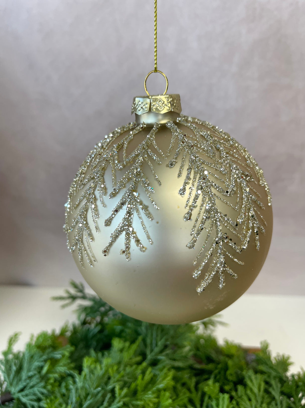 Golden Years Glass Ornament