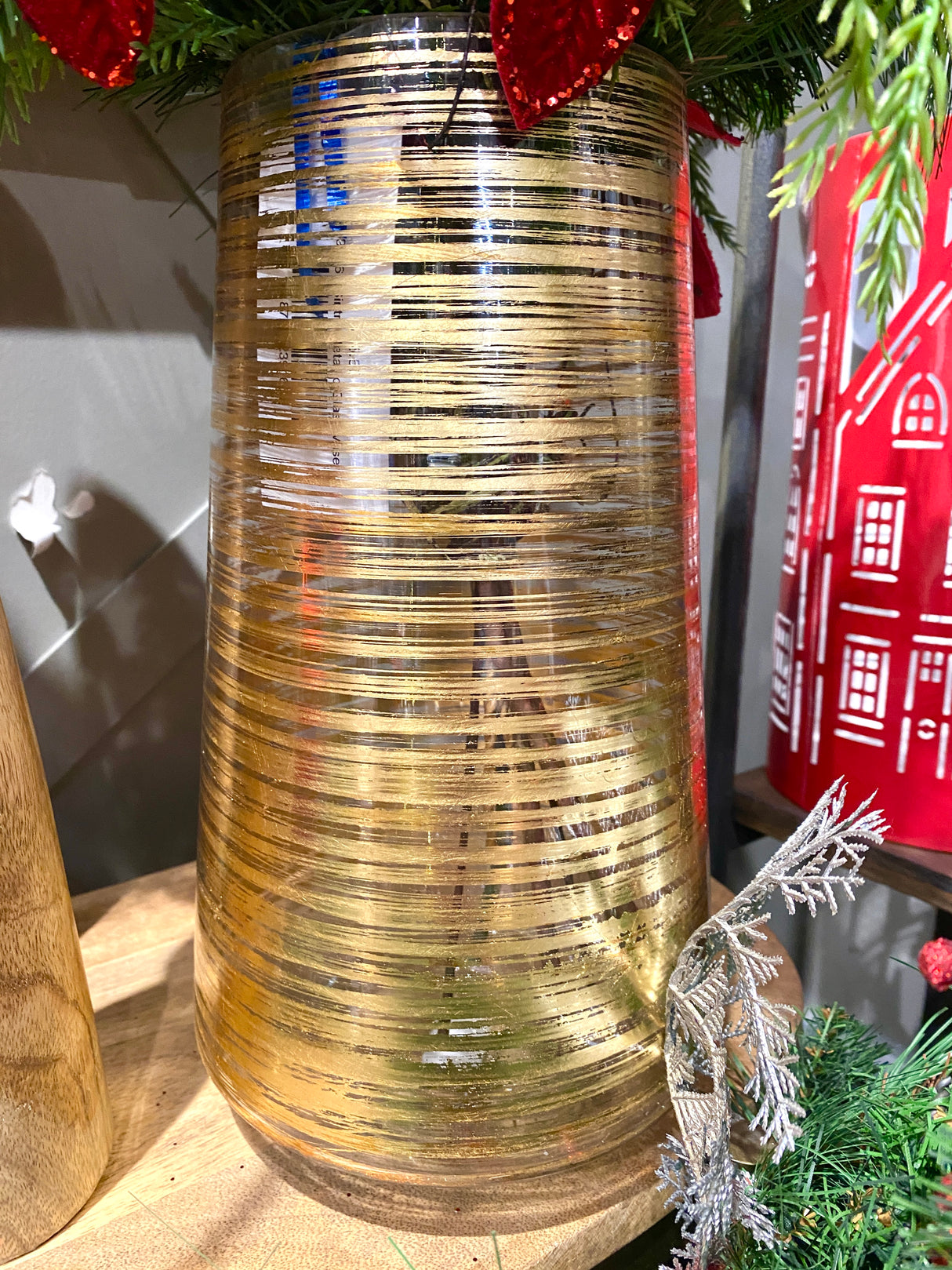 Sintra Metallic Glass Vase