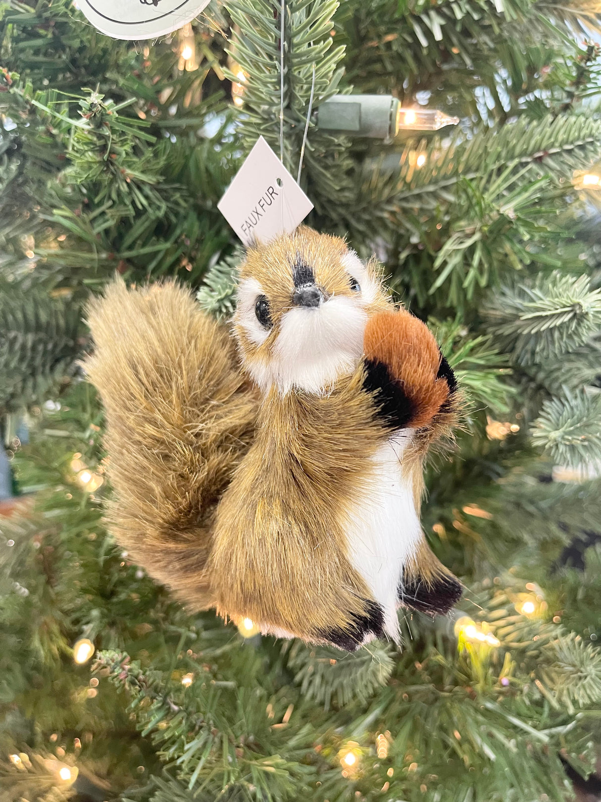 Furry Squirrel Ornament