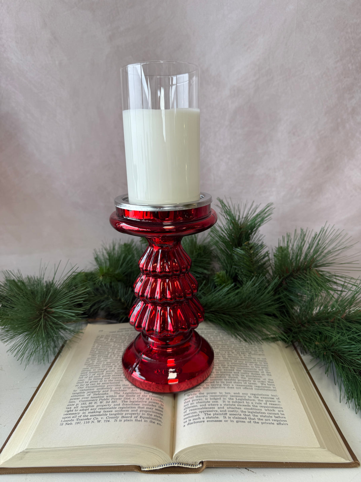 8" Kavala Glass Tree Candleholder