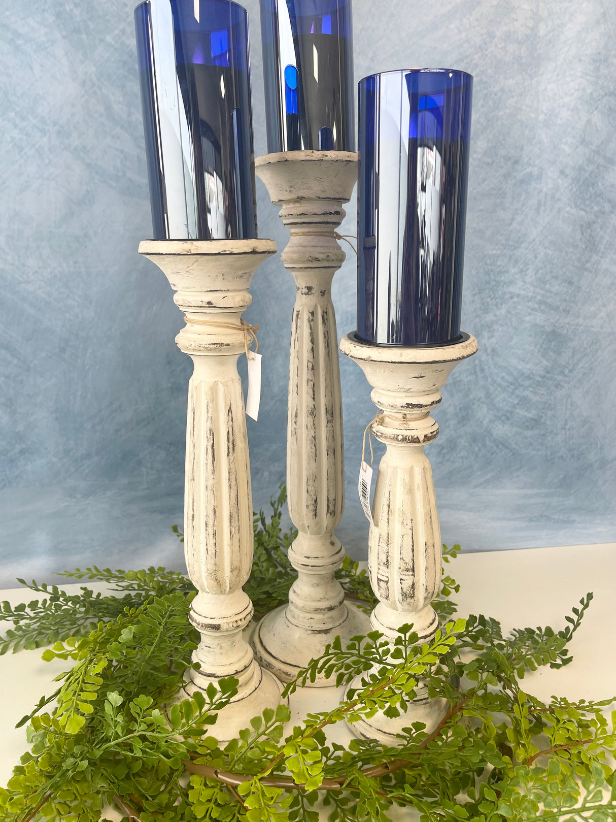 Framingham Wood Pillar Candleholder - 3 Sizes