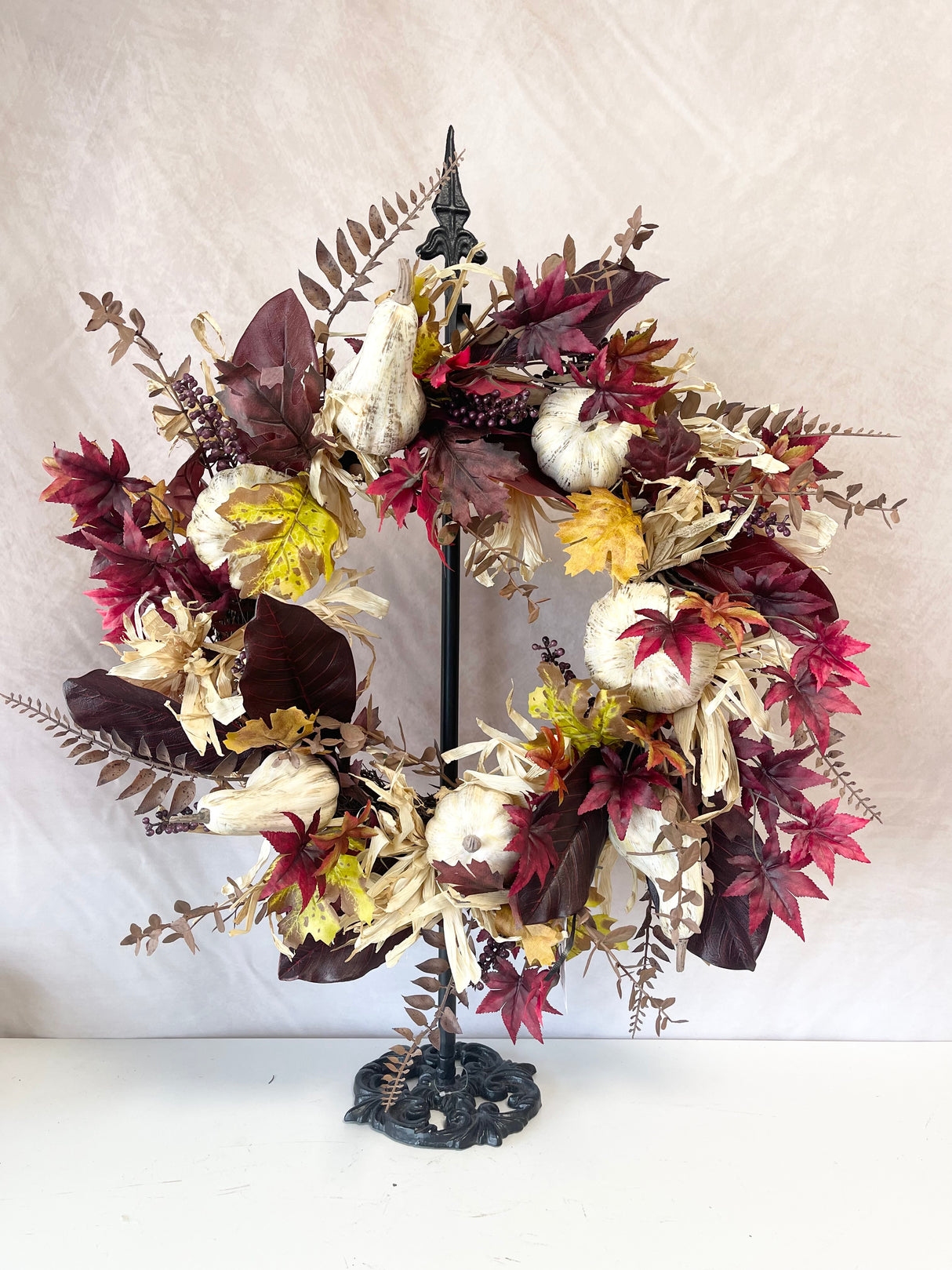 27" Shades of Fall Wreath