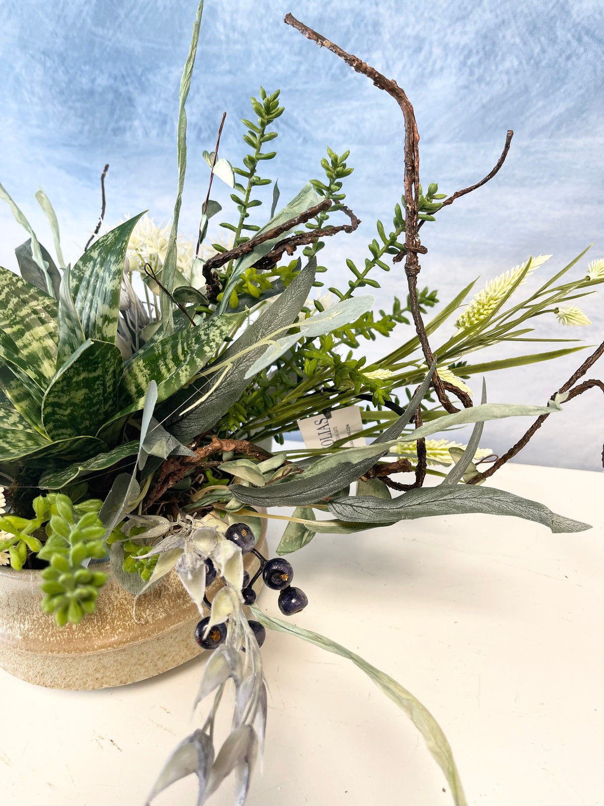 24" Blue Grove Centerpiece