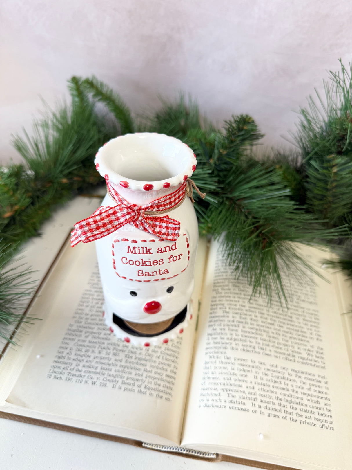 Santa Milk & Cookie Pitcher