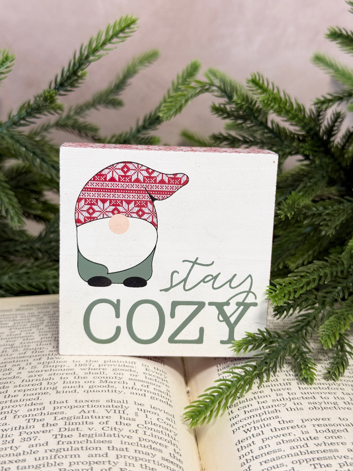 Stay Cozy Gnome Sign