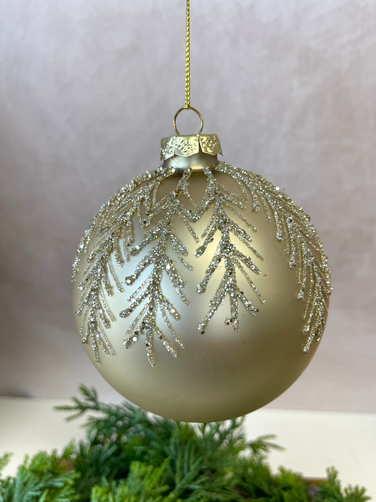 Golden Years Glass Ornament