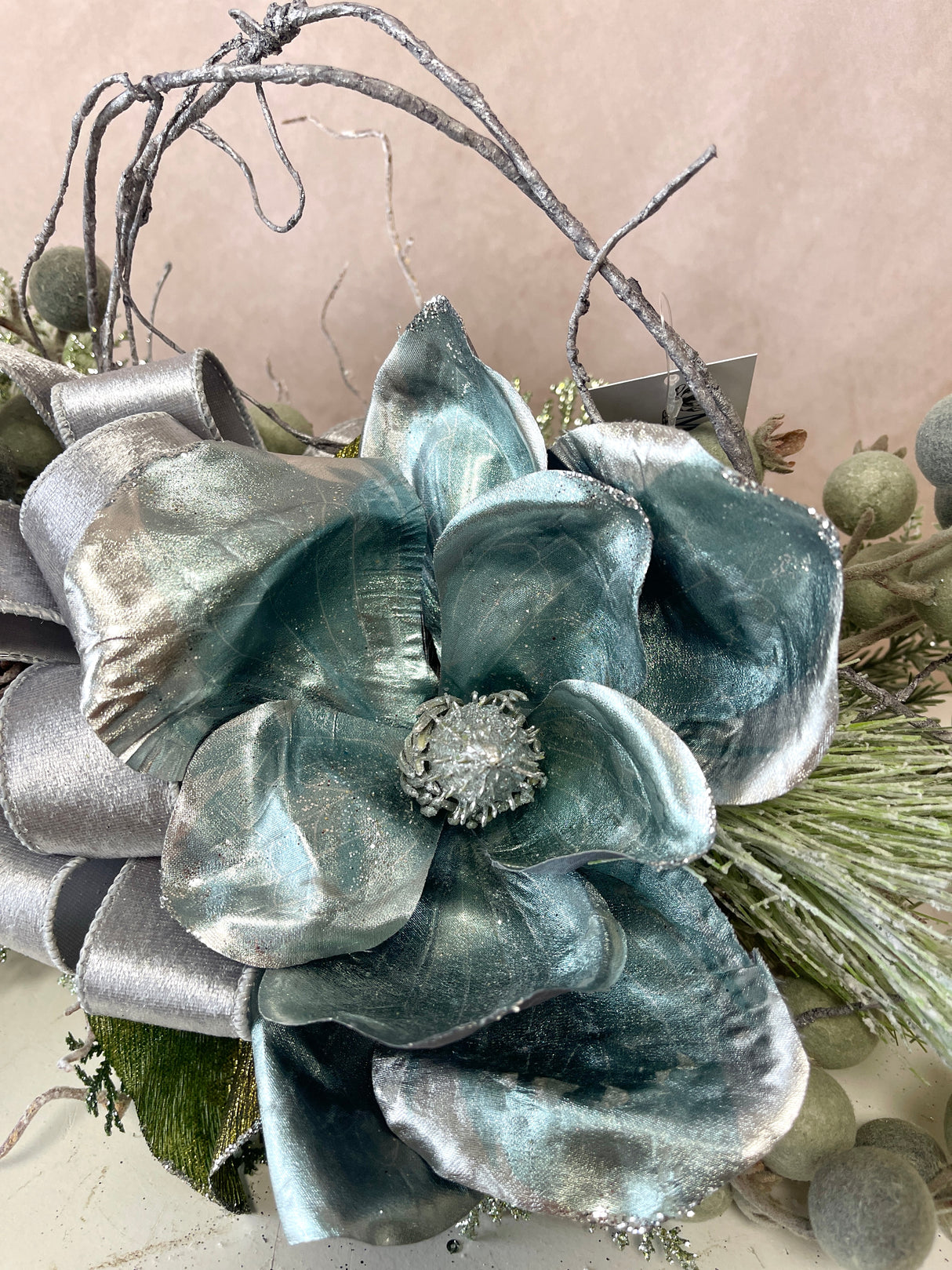 23" Blue December Swag