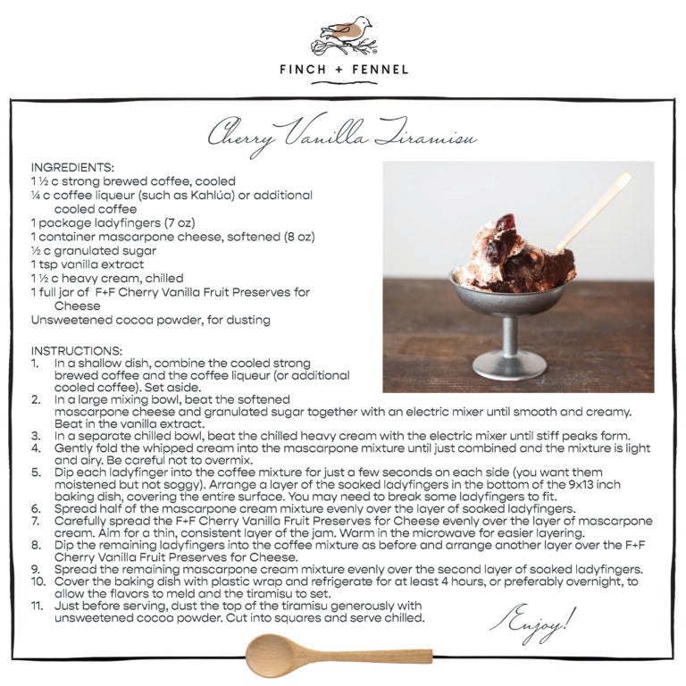 10 oz. Cherry Vanilla Fruit Preserves for Cheese