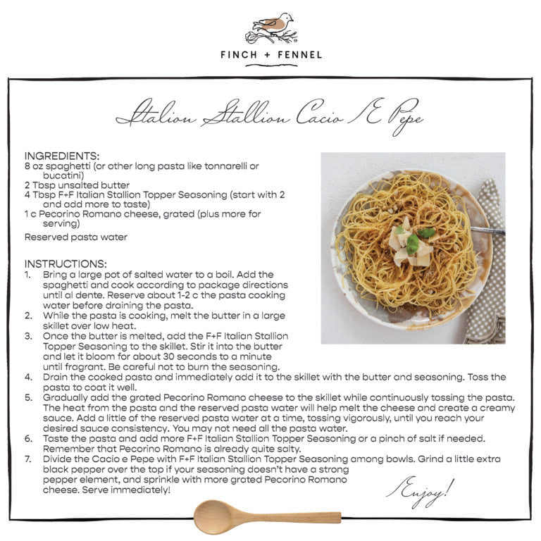 3.2 oz. Italian Stallion Topper Seasoning