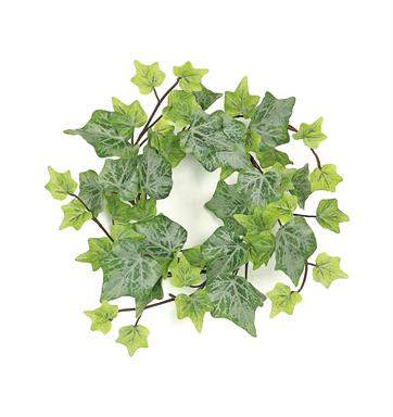 Frosted Green Ivy Candle Ring