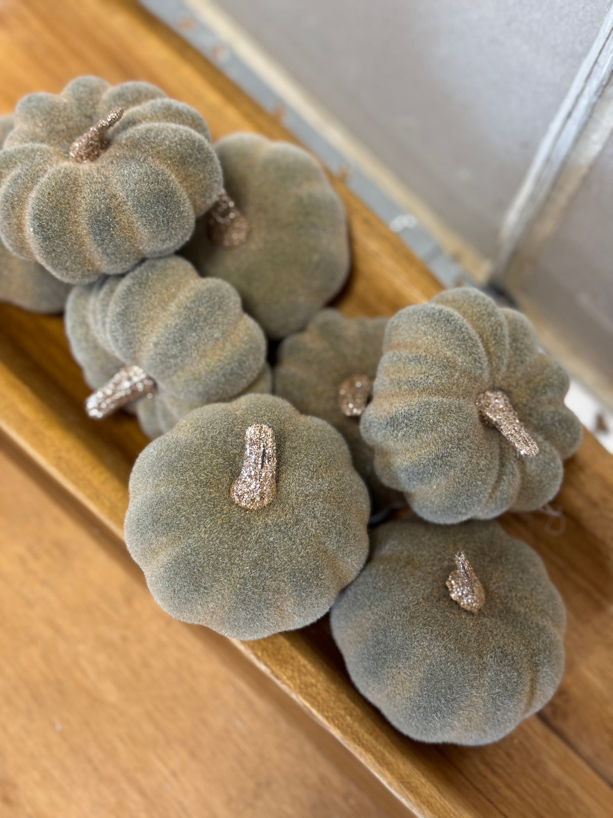 Crisp & Cool Taupe Pumpkin Bag