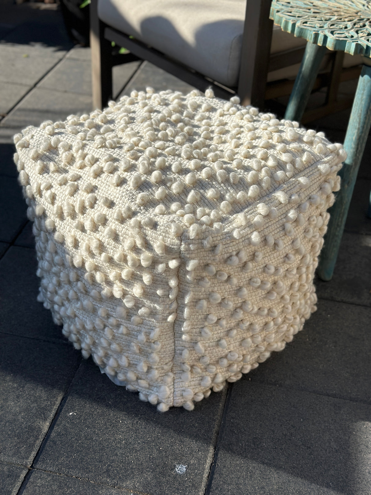 Natural Beauty Outdoor/Indoor Pouf