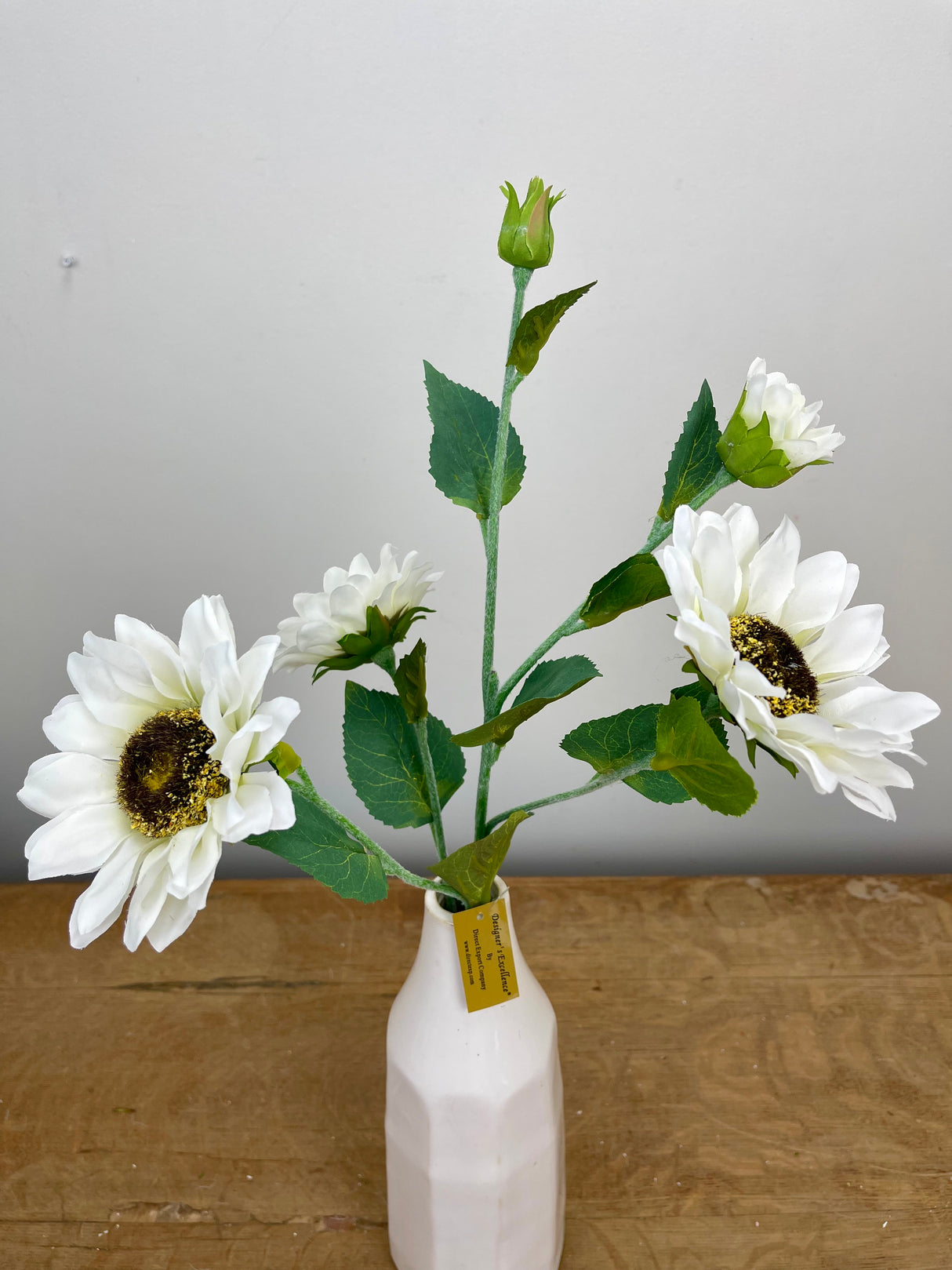 Blooming Cream Sunflower Spray