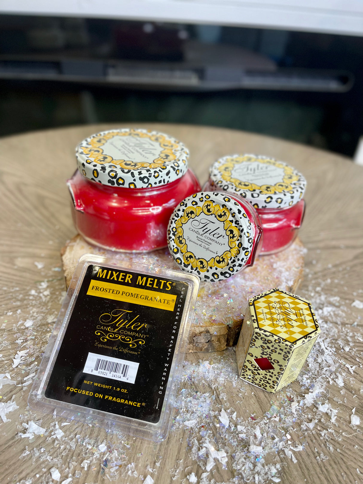 Frosted Pomegranate Candle - 4 Sizes