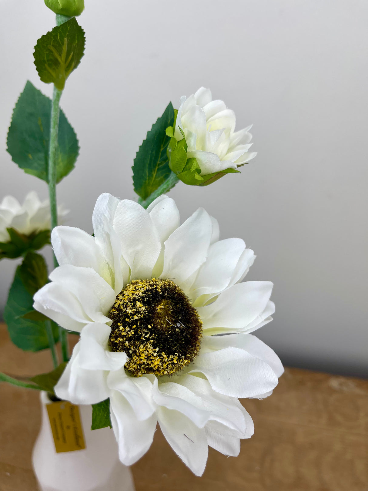 Blooming Cream Sunflower Spray