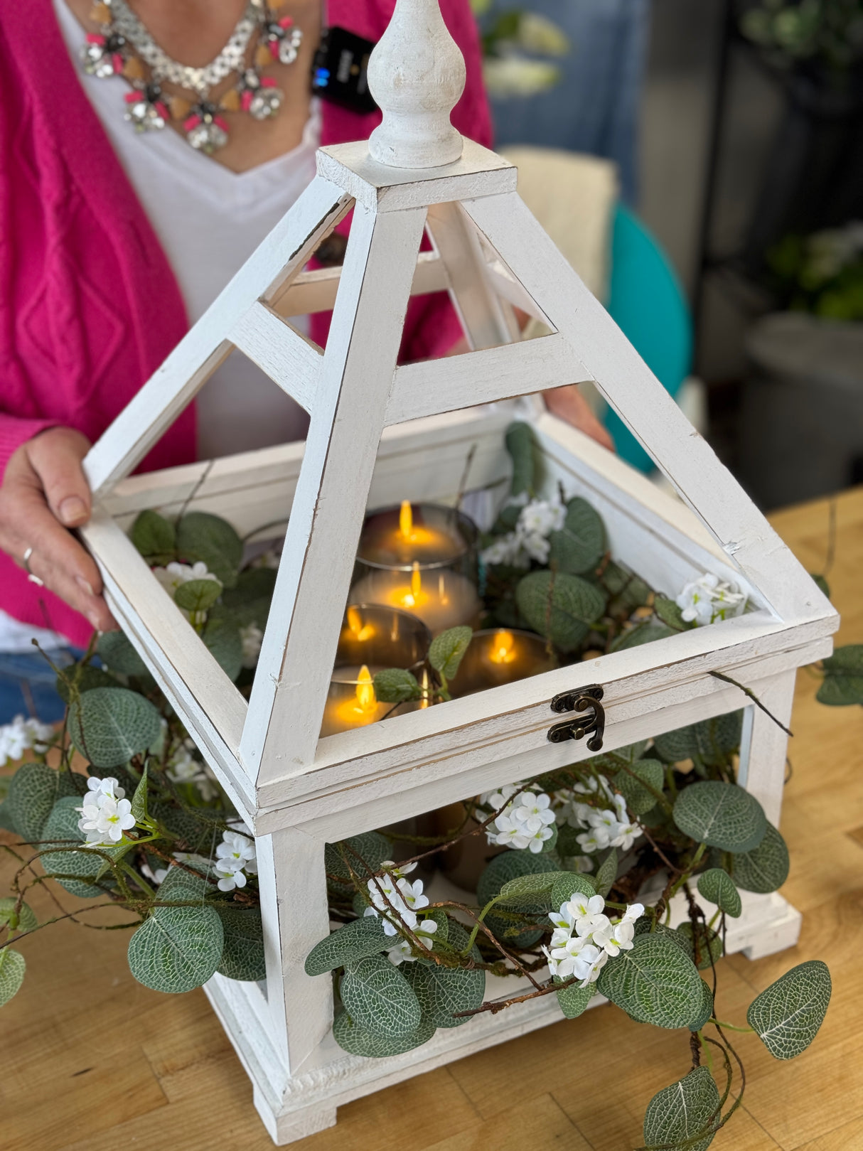 Smoke Moving LED Glass Candle Set