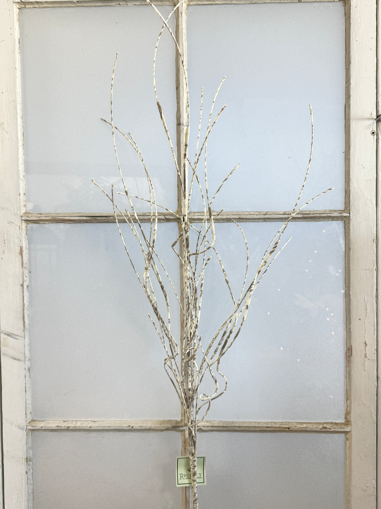 Iced Glitter Birch Spray