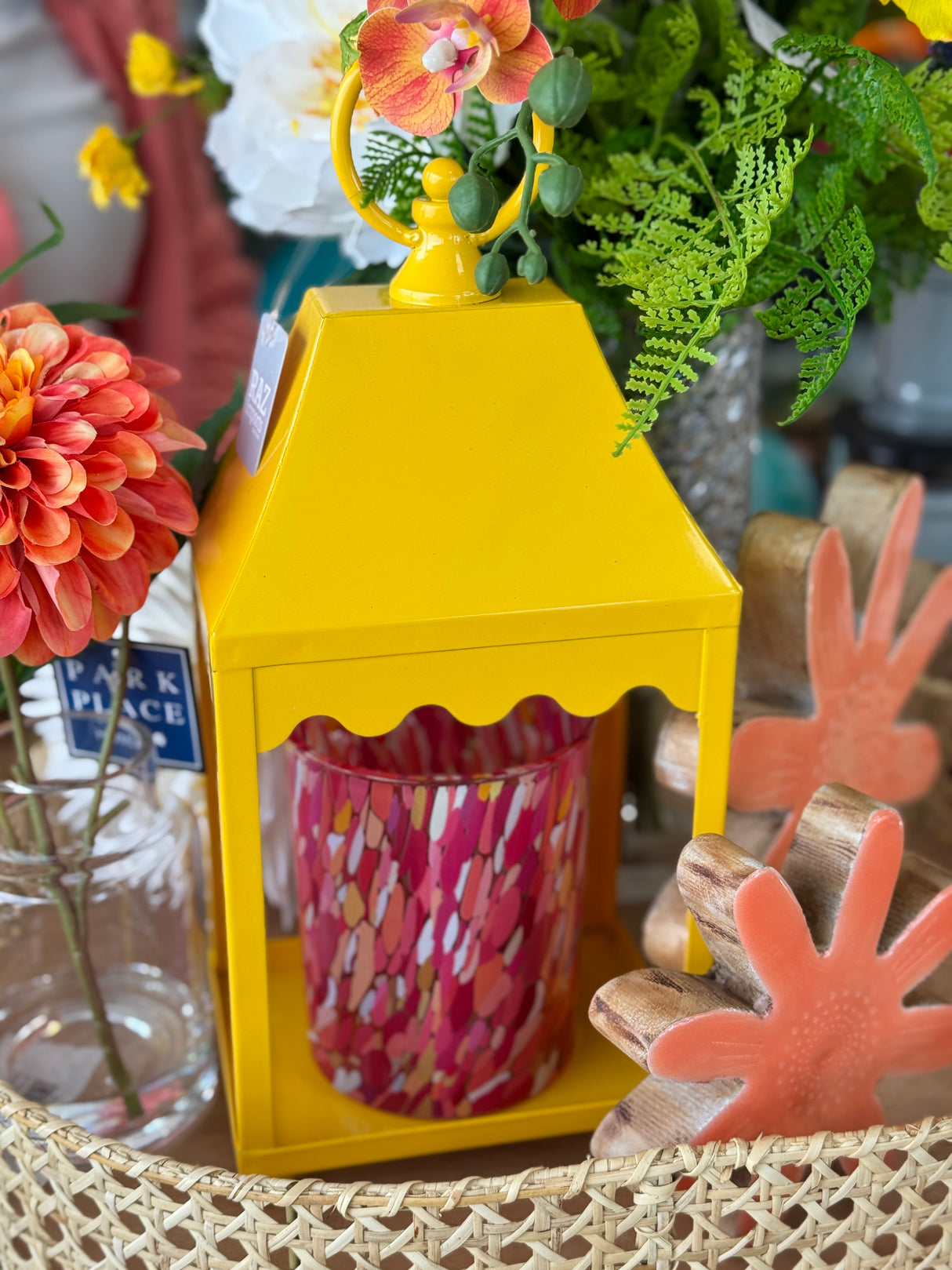 Small Yellow Iron Lantern
