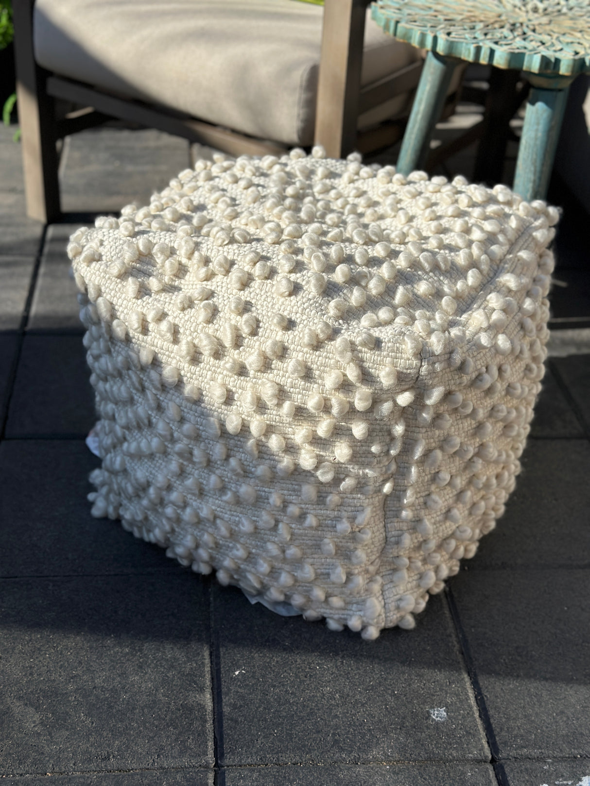 Natural Beauty Outdoor/Indoor Pouf