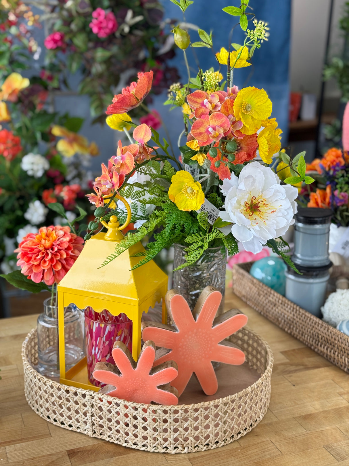 Small Yellow Iron Lantern