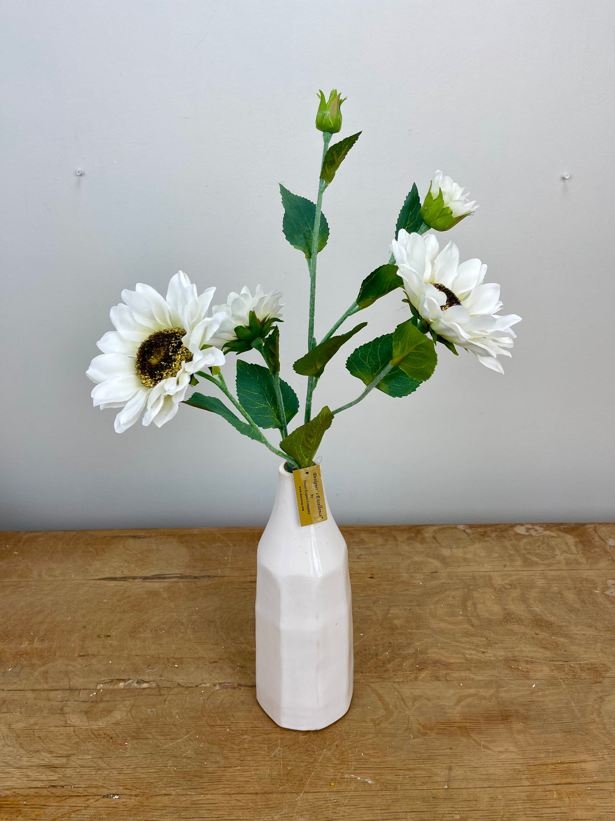 Blooming Cream Sunflower Spray