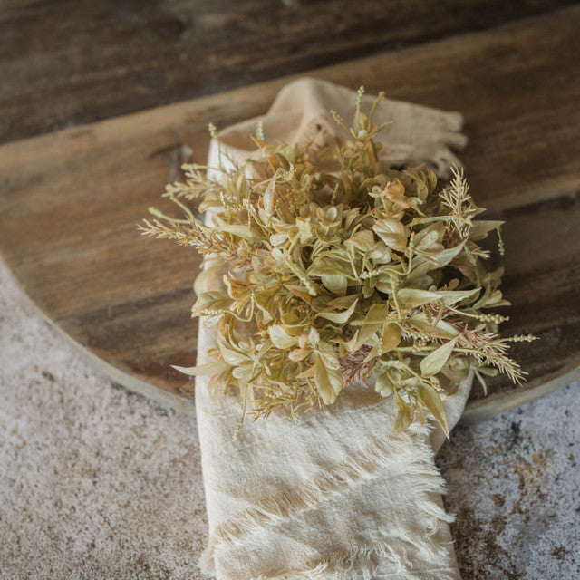 Tan Evergreen Spindle Half Orb