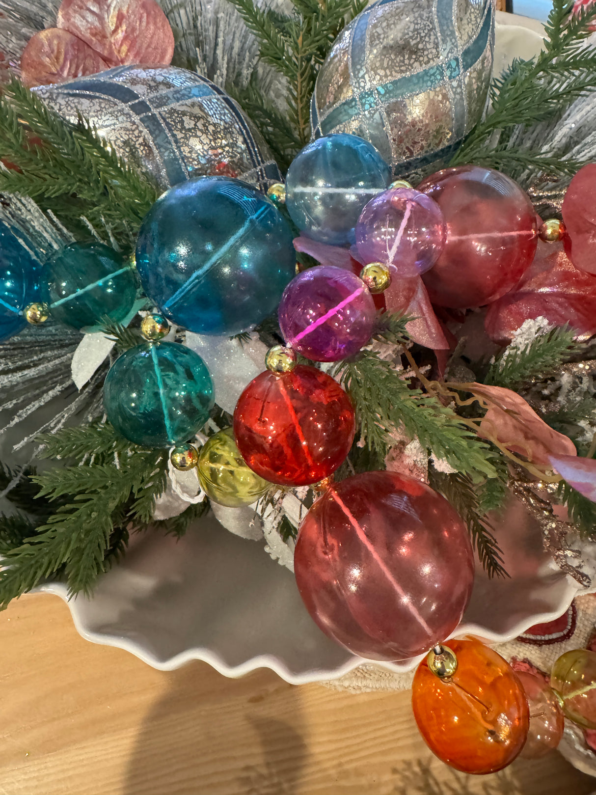 72"L Colorful Ball Garland