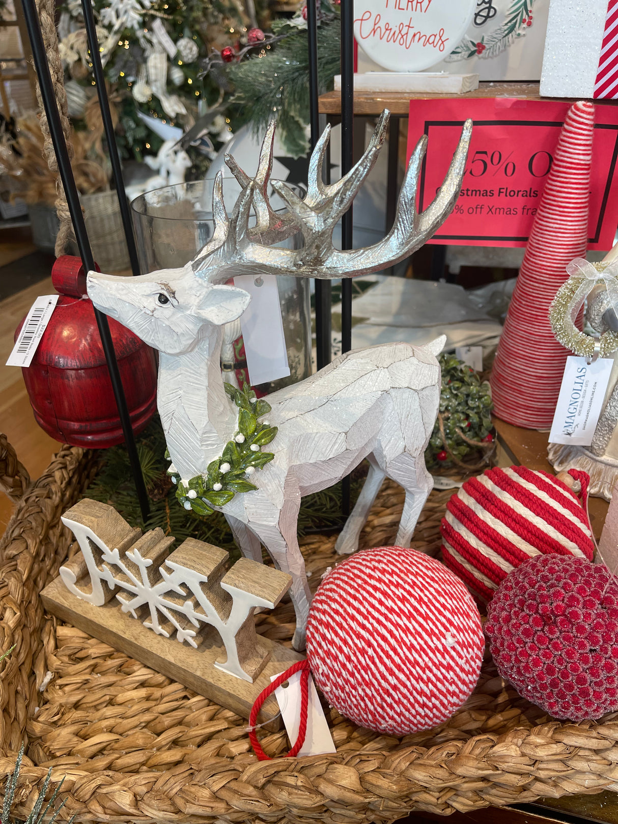 Frosted Mistletoe Deer