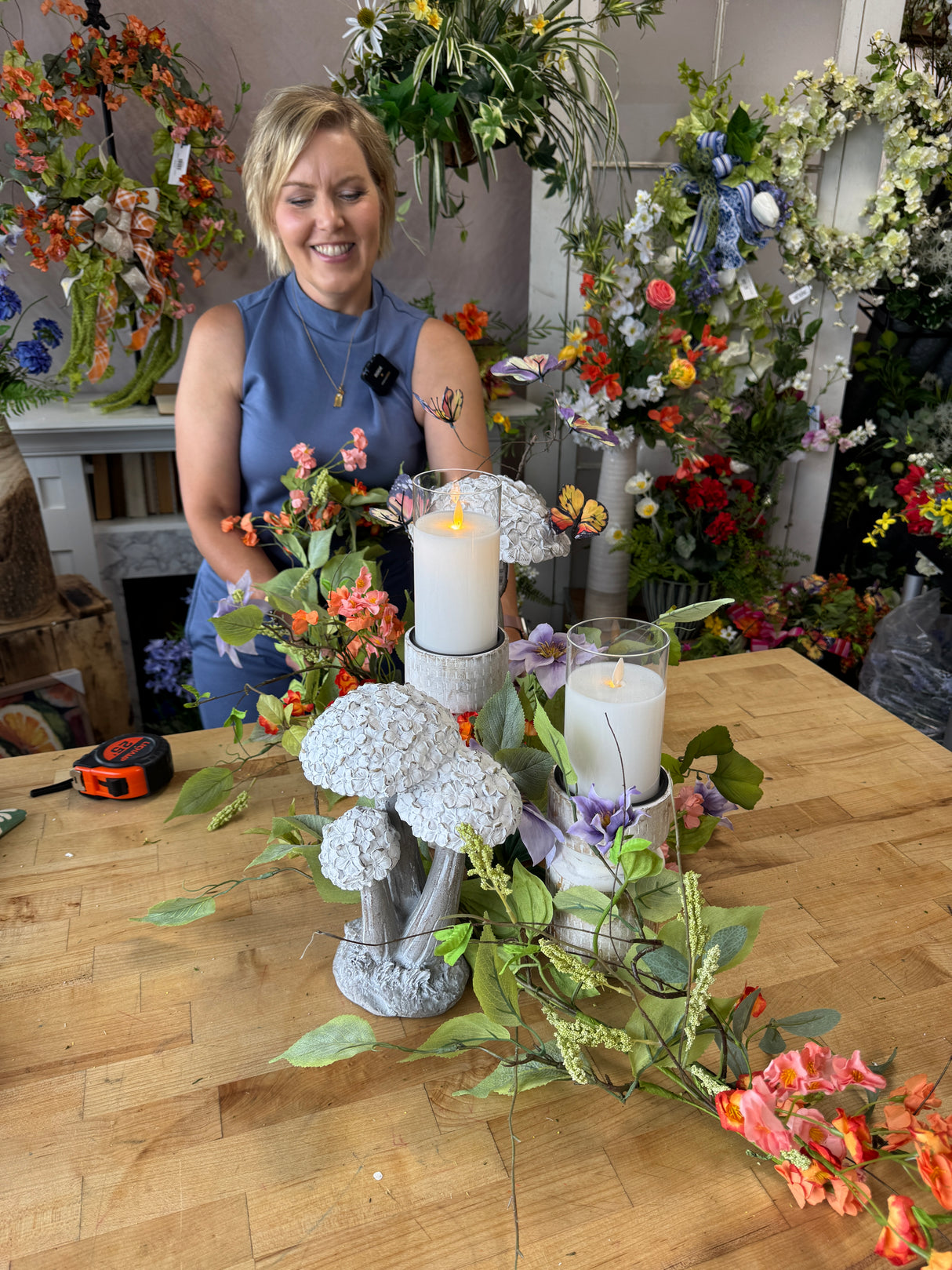 5' Elm Leaf & Tassel Seed Garland